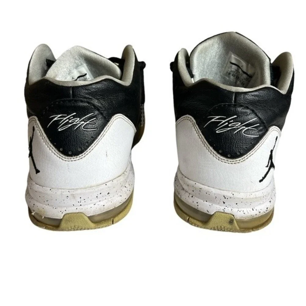 2014 Air Jordan Nike Flight Black And White Sneakers Sz12 Men’s Style 705155-010